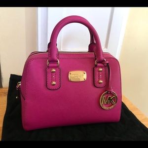 Michael Kors small satchel saffiano leather